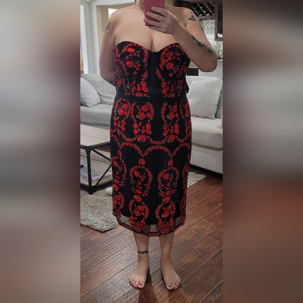 City Chic Dolce Rose Dress